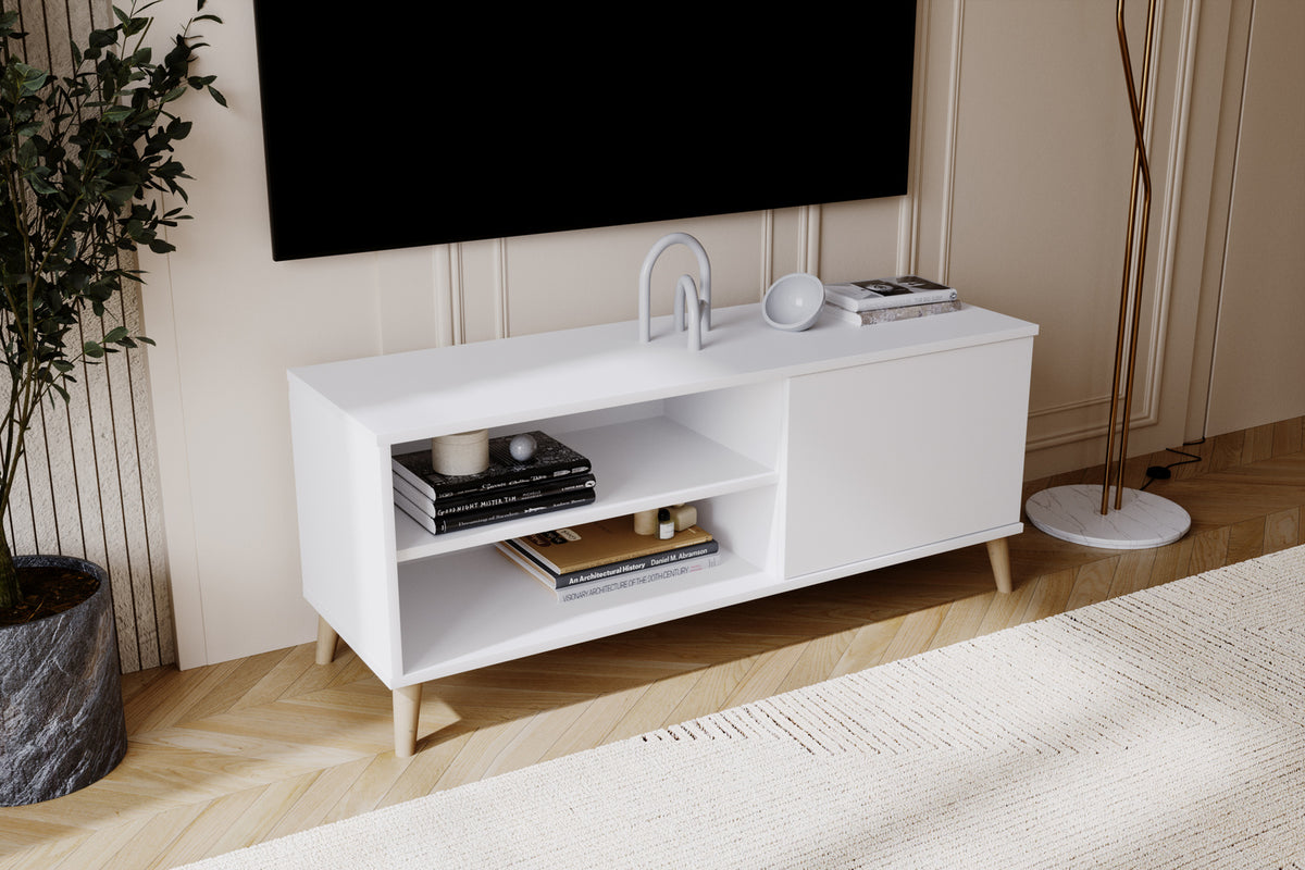 VIVA 110 cm RTV cabinet - White