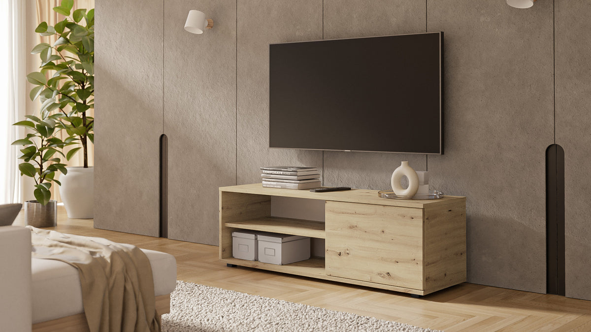 VIVA 110 cm RTV cabinet - colour Artisan oak