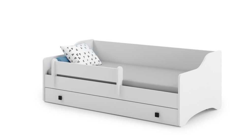 Single bed Erik 160x80 handle black