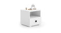 Emi bedside cabinet - handle black square