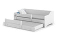 Double bed Erik II 160x80 - white handle