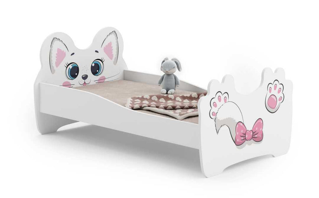 Pink Cat children's bed 160x80