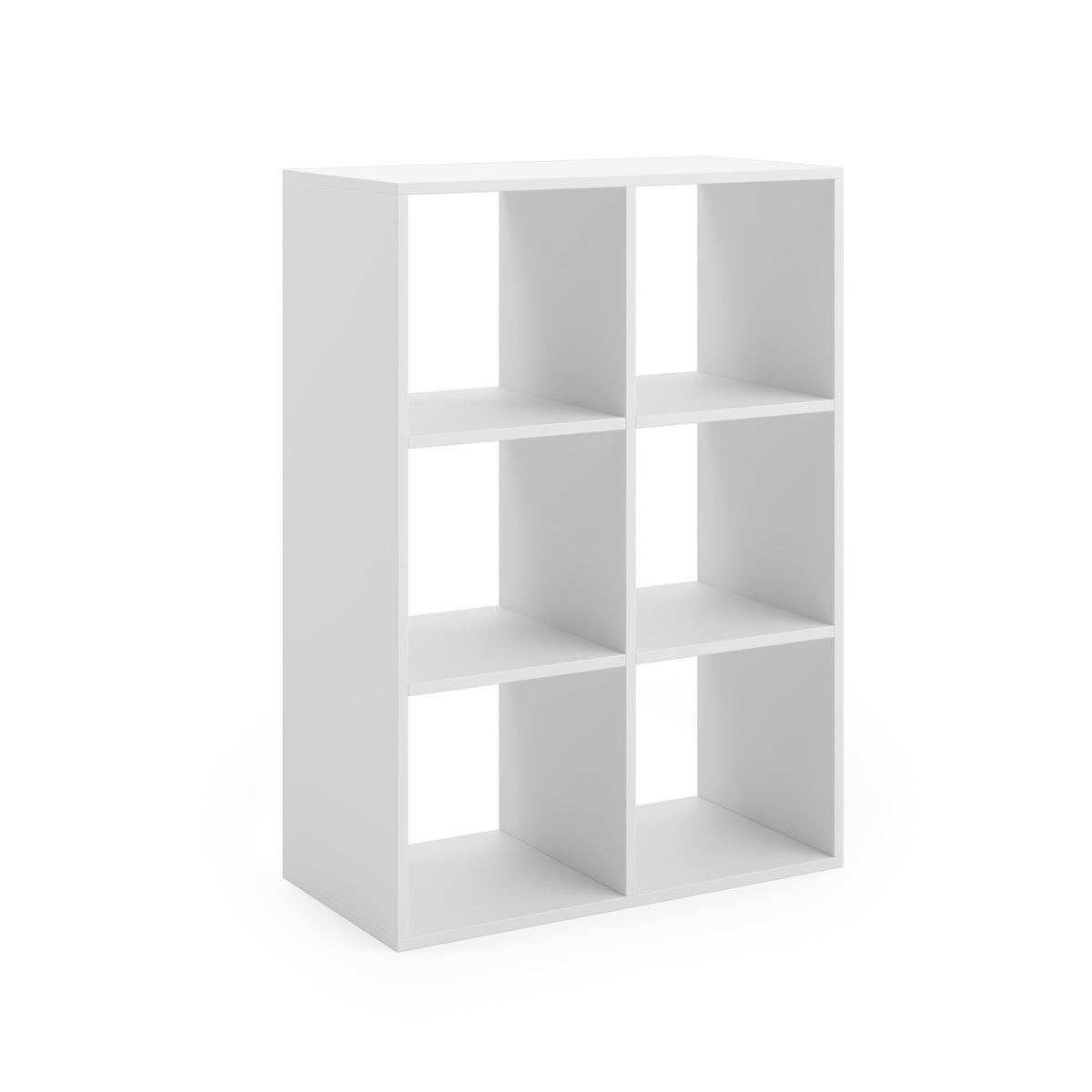 Loni white bookcase 2x3