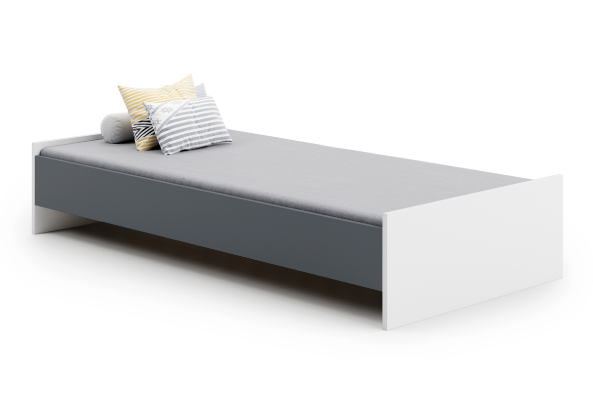 KARO youth bed 190x90 - White / Grey