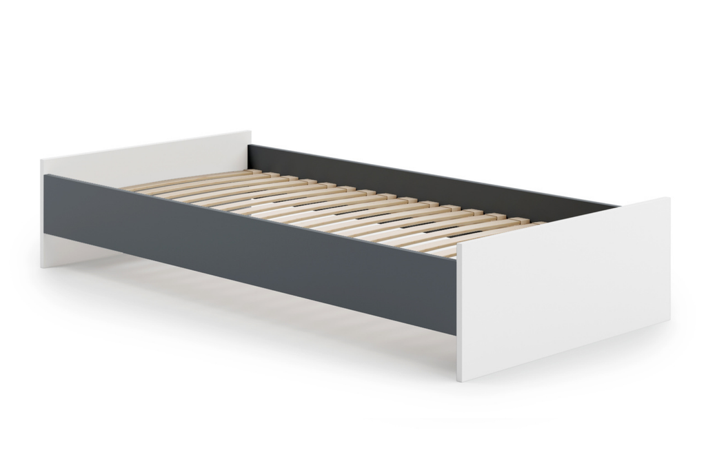 KARO youth bed 190x90 - White / Grey
