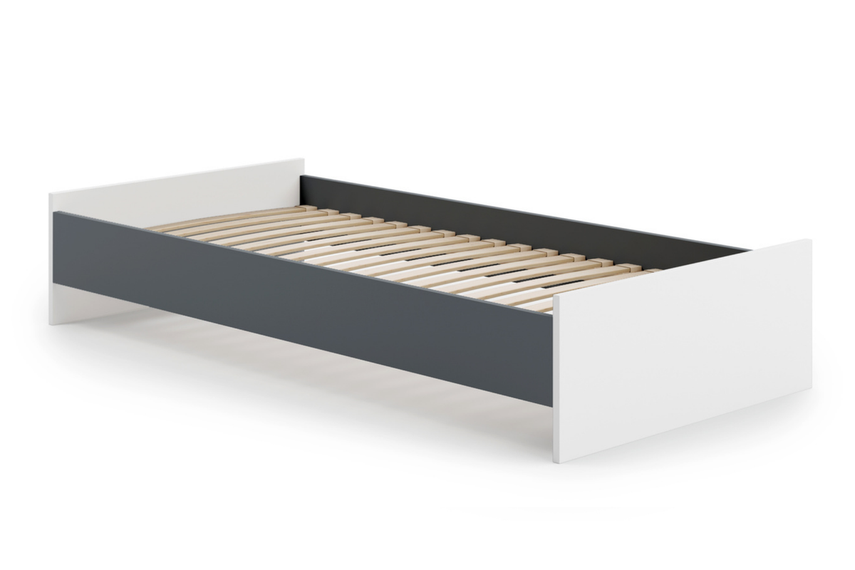 KARO youth bed 190x90 - White / Grey