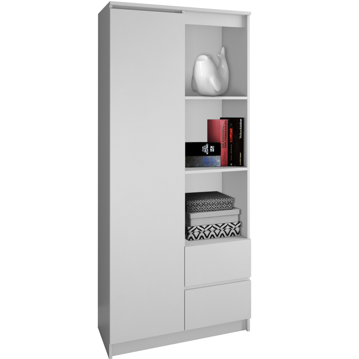Polcos szekrény Bily RS-80 fehér