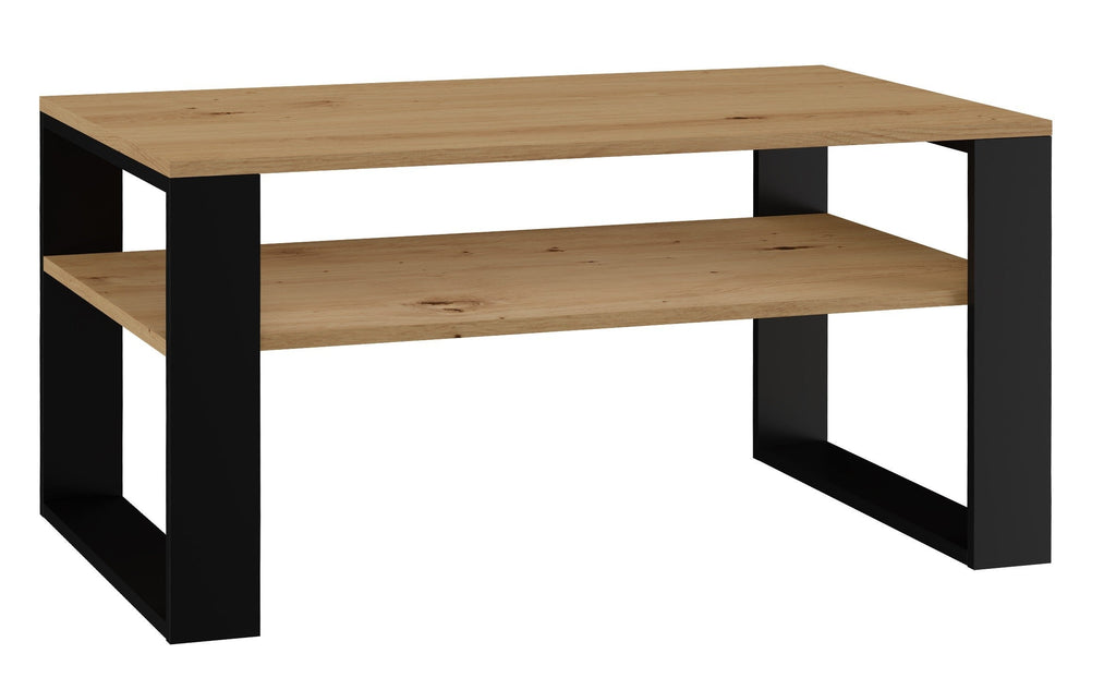 Dohányzóasztal 1P artisan tölgy fekete