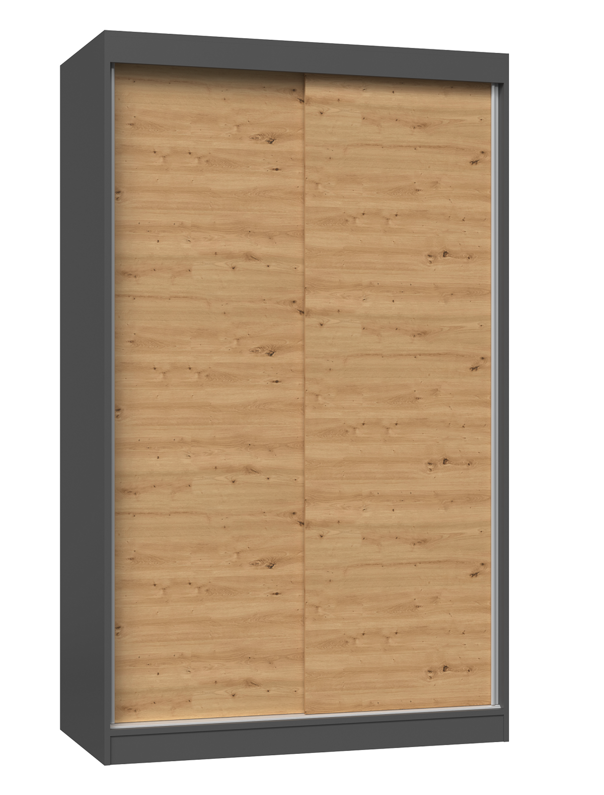Szekrény Iga 120B antracit artisan tölgy
