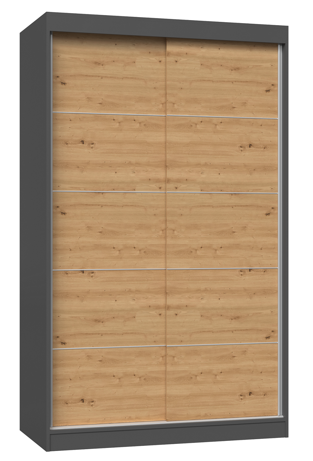 Szekrény Iga 120C antracit artisan tölgy