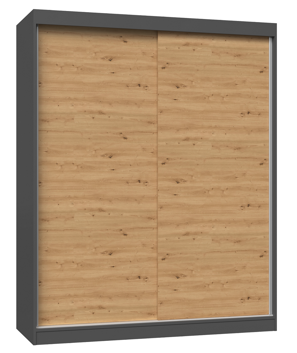 Szekrény Iga 160/B antracit artisan tölgy