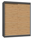 Szekrény Iga 160/C antracit artisan tölgy