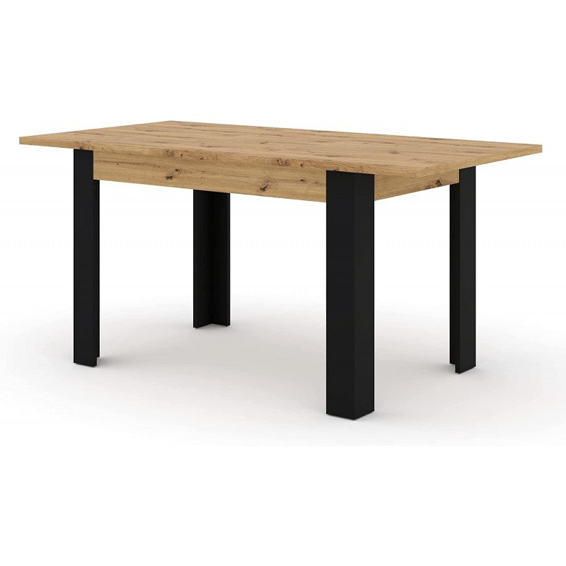 NUKA H bővíthető étkezőasztal 120–160 cm – artisan tölgy – 1. kép