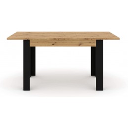 NUKA H bővíthető étkezőasztal 120–160 cm – artisan tölgy – 2. kép