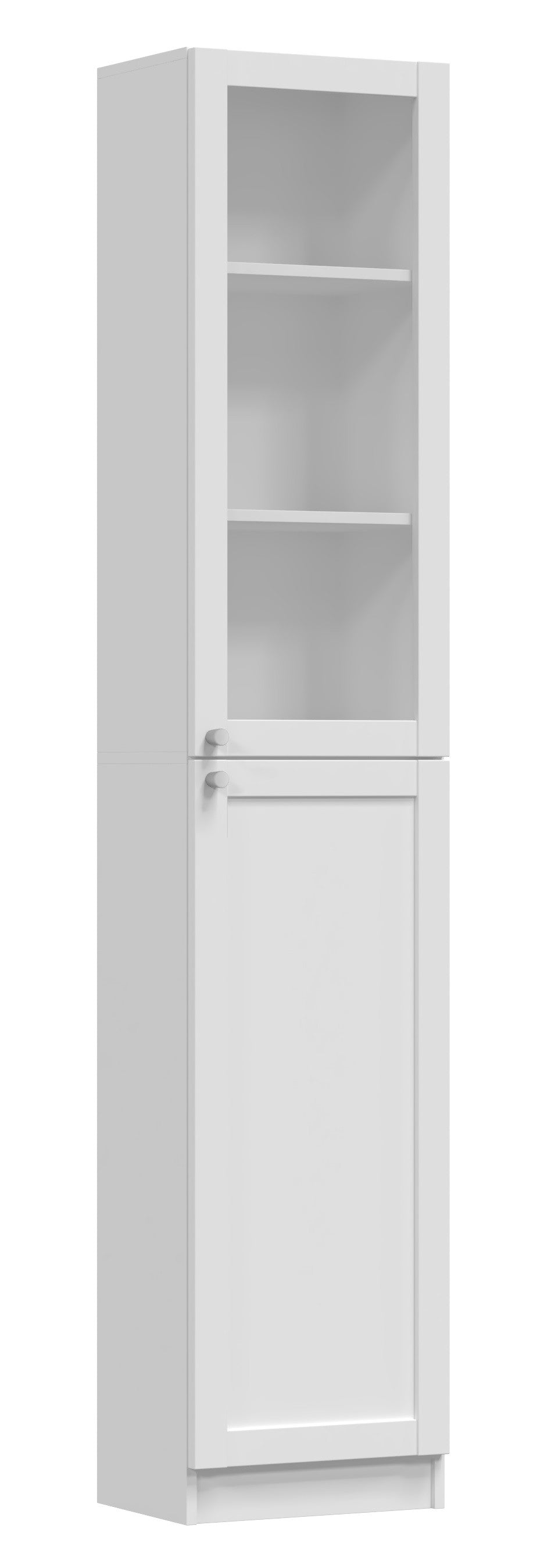 Vitrines szekrény PAFOS W40/SH fehér